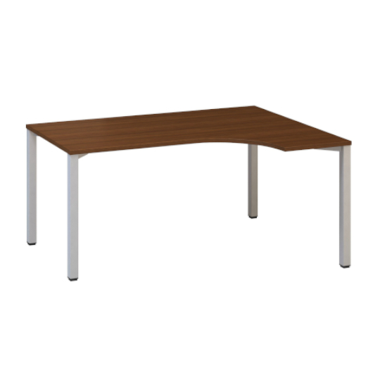 Kancelářský stůl FA 200, pravý, rohový 1200x1800/800mm, bílá noha